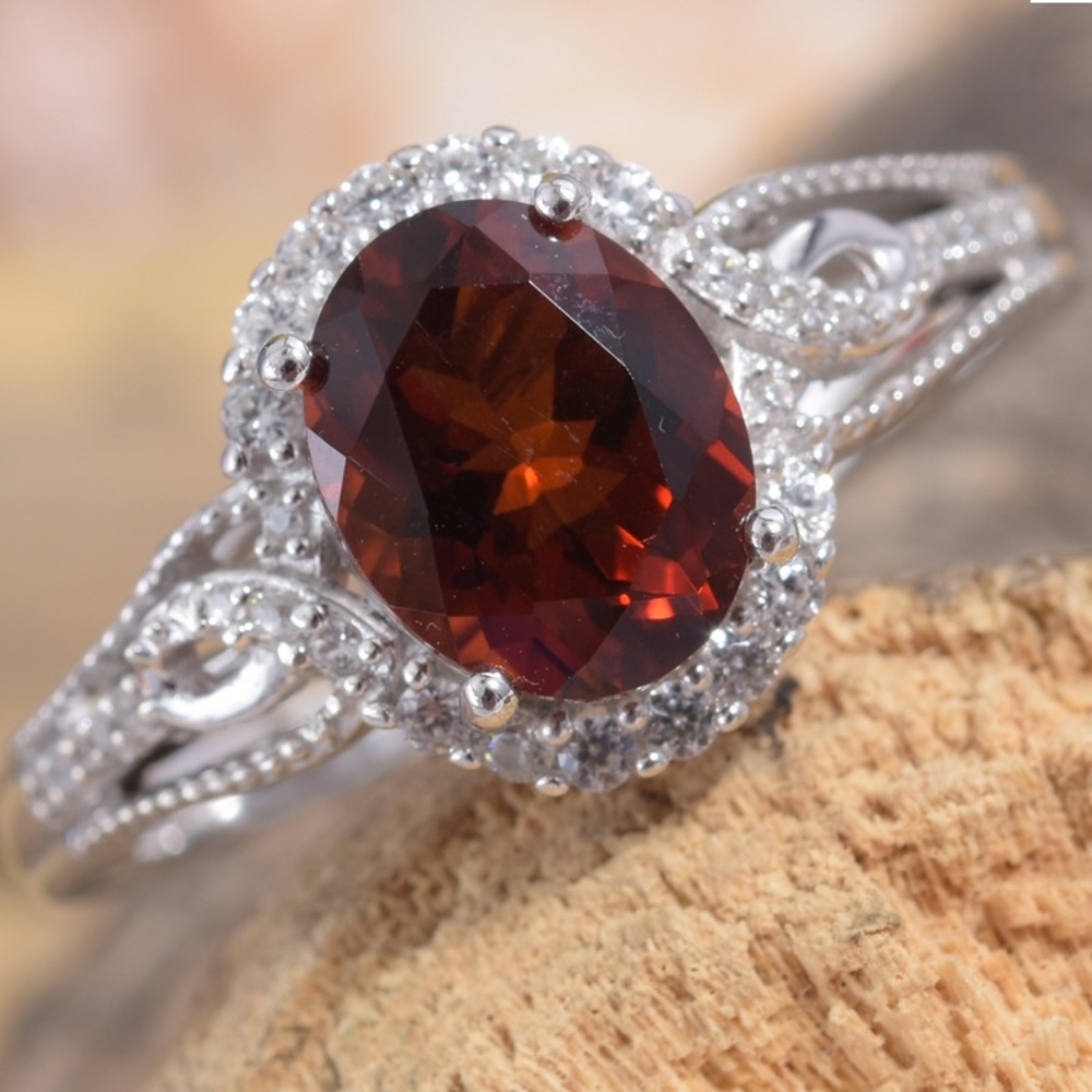 ♥️Genuine Red Citrine Ring♥️ - Picture 6 of 8